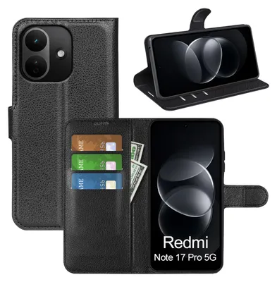 Produktbild von Klapphülle für Xiaomi Redmi Note 17 Pro 5G Hülle Wallet Case mit Kartenfächern