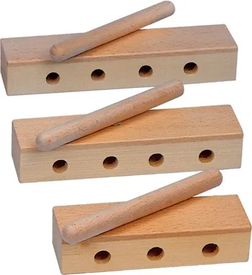 Image de GOLDON - bloc de bois perforé - 14 cm (33330)