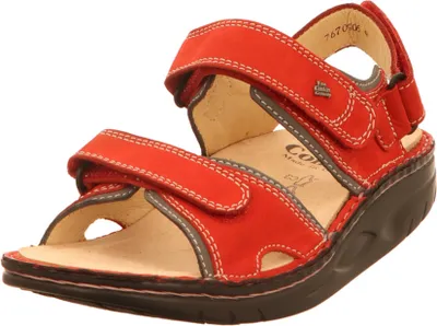 Produktbild von Finn Comfort, Yuma, Damen, Sandale, Rot, Finnamic, Leder, NEU - Damenschuhe Sandale bequem / lose Einlage, Rot