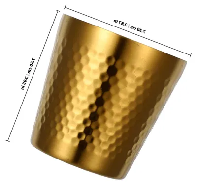 Image de Coupe à rasoir en acier inoxydable avec un élégant motif martelé