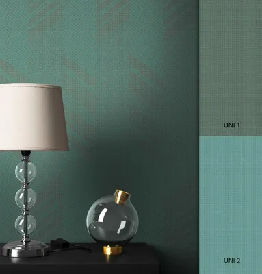 Produktbild von NEWROOM Tapete Grün Vliestapete Geometrisch - Grafisch Modern