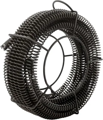 Imagen del producto de Kit de espiral de limpieza de tuberías de 22 mm - 14 metros - acero al manganeso - para alcantarillado y desagües