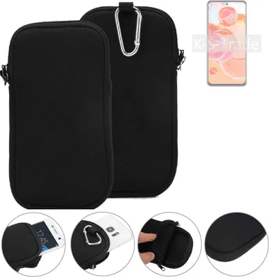 Produktbild von K-S-Trade Neopren-Hülle Handyhülle kompatibel mit ZTE Blade V40 Pro Schutzhülle Neoprenhülle Sleeve Schutz-Hülle Gürtel Tasche Case Holster