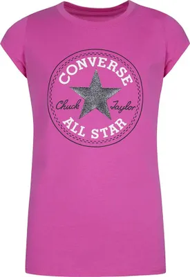 Produktbild von Converse Kids Timels Chuck Patch Kurzarm-t-shirt Rosa 12-13 Years Rosa 12-13 Years