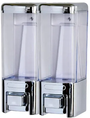 Image de Fixer au mur le réservoir d'eau mitigée de la douche de l'hôtel, sans rebord, réservoir d'eau mitigée de la douche, savon pour les mains, distributeur de lessive