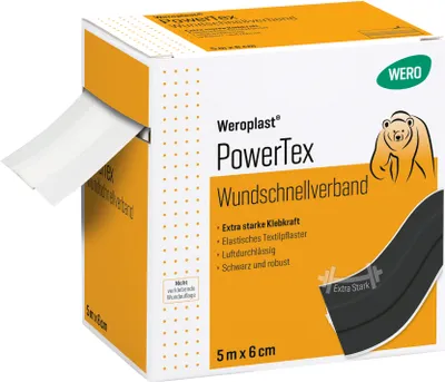 Produktbild von Weroplast PowerTex Wundschnellverband 5 m x 6 cm