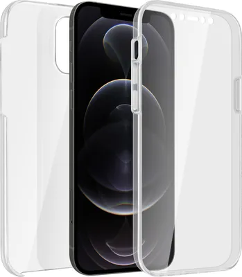 Produktbild von Avizar, 360° Rundum-Schutzhülle (Vorder- und Rückseite) für Apple iPhone 12 Pro Max, Transparent