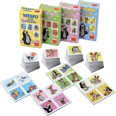 Produktbild von DINO Mini-Memory-Spiel mit Maulwurf und Musikinstrumenten