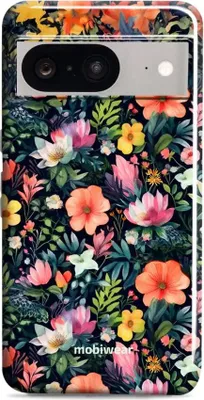 Produktbild von Handyhülle für Google Pixel 8, Mobiwear Elite Pro, Bunt-Blumig