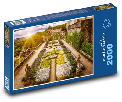 Obrázek produktu pro Puzzle 2000 Kvetoucí zahrada s parkem - martinpuzzle