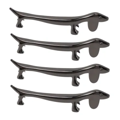 Imagen del producto de Soporte para palillos, soporte para palillos de aleación de zinc, soporte para cucharas de cena, soporte para palillos, soporte para palillos con forma de cachorro, soportes para palillos con figuras de animales
