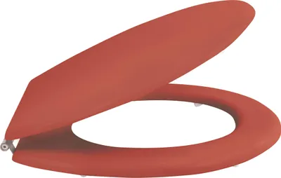 Produktbild von MSV WC Sitz Toilettendeckel MDF Holzkern „Terracotta Rot“ Scharniere aus Edelstahl - hochwertige und stabile Qualität