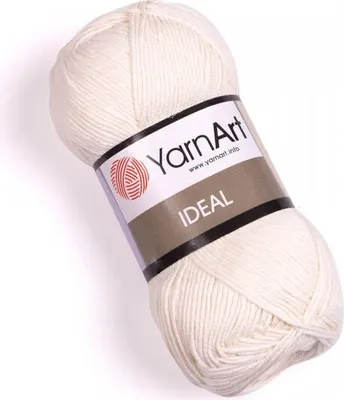 Produktbild von Yarn Art Ideal 222 Off White Strickgarn