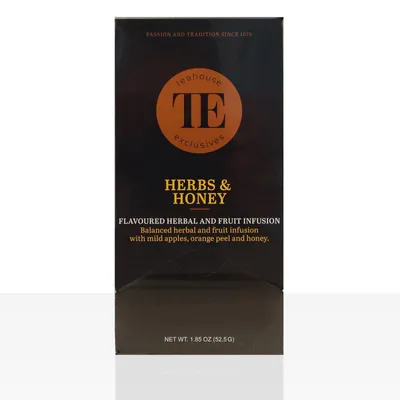 Produktbild von TE Luxury Teahouse Exclusives Herbs & Honey, Kräuter & Honig 15 x 3,5g Tee
