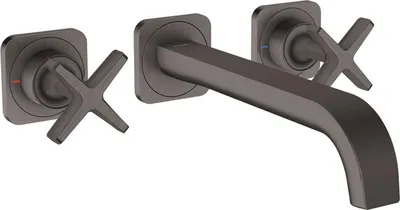 Immagine prodotto di hansgrohe AXOR Citterio E Mélangeur lavabo encastré 3 trous avec rosaces pour montage mural, 36107340, 36107340