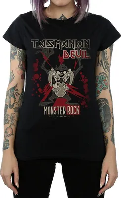 Obrázek produktu pro Looney Tunes - dámské tričko "Monster Rock" BI1673 (L) (černá)