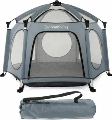 Produktbild von Dreambaby Pop-Up Laufstall mit Netzseiten und Heringen, 100x120x120 cm (HBT)