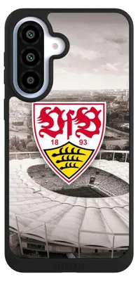 Produktbild von NIVOCASE Handyhülle für Samsung Galaxy A37 5G  Hülle NIVOpure Case Schwarz Offizielles Lizenzprodukt Stadion VfB Stuttgart