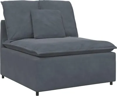 Produktbild von Modulares Sofa Mittelmodul mit Kissen Dunkelgrau 100 cm