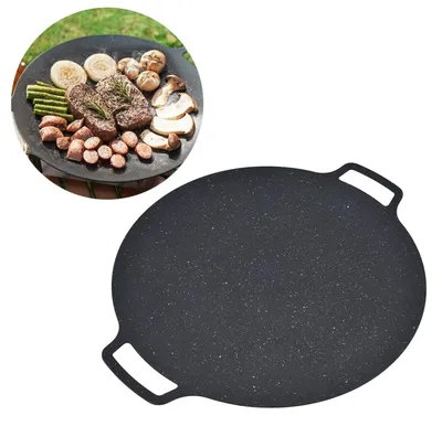 Image de Poêle de grillade coréenne en fonte, 41 cm
