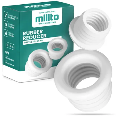 Reduzierstück aus Gummi, 32 x 25 mm, Push-Fit, für Abflussrohr