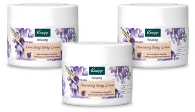Image de 3 x Crème corporelle Kneipp Relaxante à la lavande - 200 ml - Pack avantage - 3 pièces