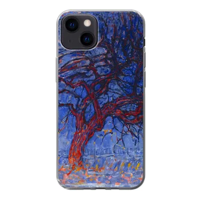 Produktbild von MuchoWow® Handyhülle Schutzhülle Hülle für iPhone 13 Roter Baum - Piet Mondrian Silikon Softcase Handy Hülle - Karteninhaber