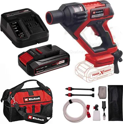 Produktbild von Einhell Akku-Druckreinigerpistole Hypresso 18/24-1 Li- 24 bar, Akku 2.5 Ah, Ladegerät, Tasche