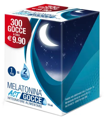 Immagine prodotto di Melatonina Act Gocce 15 Ml