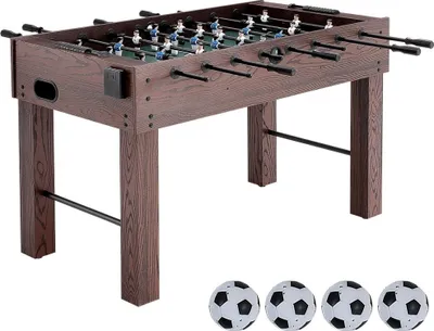 Image de Baby-foot - 55 pouces - Taille standard - Pleine grandeur - Intérieur - Set avec 4 balles et 2 porte-gobelets