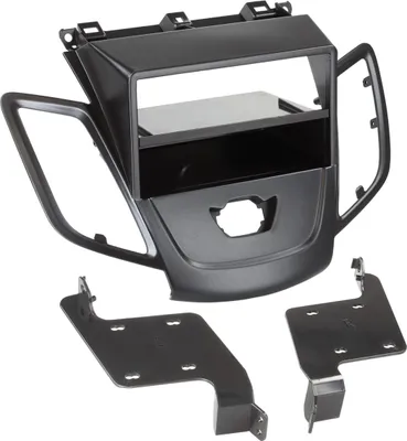 Image de Adaptateur de façade 2-DIN pour avec vide poche Ford Fiesta 2008 > noir