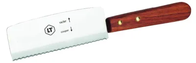 Raclettemesser, Edelstahl, Holzgriff, 24,5 cm
