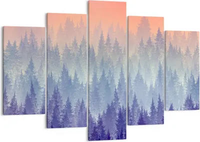 Produktbild von Bild auf Leinwand - Leinwandbild - Wald Baum Natur - 150x100cm - Wand Bild - Wanddeko - Wandbilder - Leinwanddruck - Bilder - Kunstdruck - Wanddekoration - Leinwand bilder - Wandkunst - EA150x100-3929