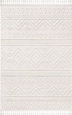 Produktbild von Teppich Kurzflor Skandinavisch Läufer Wohnzimmer Creme, 100x300 cm