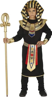 Produktbild von Fiestas Guirca - ägyptisch-Kostüm für Jungen Set FG1446 (128-134) (Schwarz/Gold)