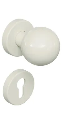 Produktbild von Hewi Rosetten-Drückergarnitur 111R / 123.23R / 305...R / 306.23 PZ TS38,1-48mm reinweiß - 111R03.133 99