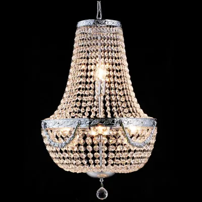Produktbild von Clayre & Eef Kronleuchter Ø 40x64-184 cm Silberfarbig Eisen