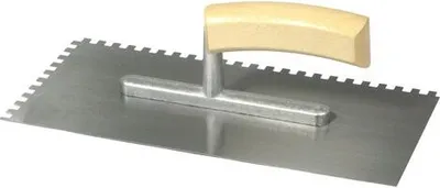 Produktbild von KAUFMANN Glättekelle blank gezahnt, 8 x 8 mm