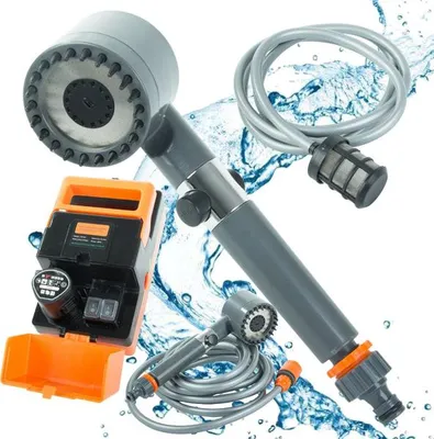 Obrázok produktu pre Verk 27521 Prenosná cestovná sprcha 12V, dobíjacia s čerpadlom