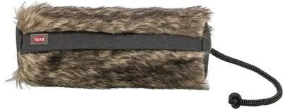 Produktbild von TRIXIE Fell-Futterdummy, Plüsch / Polyester, Ø 6 x 20 cm, Kaninchenfell-Optik / schwarz