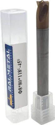 Obrázok produktu pre Zvárací výstružník z tvrdokovu 8 x 80 mm dlhý 60 HRC TiSiN