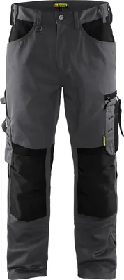 Produktbild von Blakläder® Handwerker Arbeitshose ohne Nageltaschen 1556 1860 in div. Farben, Farbe:mittelgrau/schwarz, Größe:154 (110)