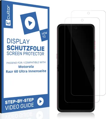 Produktbild von 2x 3D Schutzfolie Matt für Motorola Razr 60 Ultra Innenseite Display Flexibel Full Cover