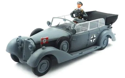 Obrázek produktu pro Mercedes 770 K Wermacht 1941 Con Ufficiale E Soldato 1:43 Rio Models.