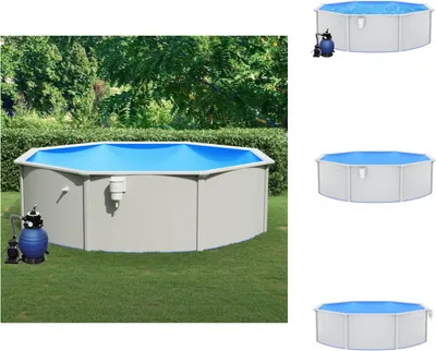 Produktbild von vidaXL Pool mit Sandfilterpumpe 460x120 cm -  Pools