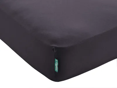 Produktbild von Spannbettlaken »Berlin« Bettlaken BxL+H 90x200+30 cm Schwarz Microsatin Hautfreundlich für Boxpringbetten Matratzen bis 30 cm Höhe 202092