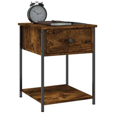 Obrázok produktu pre vidaXL Nočný stolík Smoked Oak 44x45x58 cm odvodený výrobok z dreva