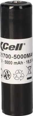 Immagine prodotto di XCell Batteria agli ioni di litio 3,7V 5000mAh 21700 Torce LED agli ioni di litio