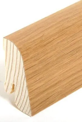 Produktbild von Sockelleiste Echtholzfurnier 22 x 45 x 2500 mm Eiche Echtholzfurnier Fußleiste furniert by PROVISTON 2.5 Meter | 1 Stück