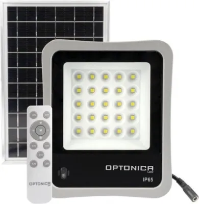 Image de Projecteur Solaire LED 8W IP65 (Panneau Solaire + Télécommande Inclus) - Blanc Froid 6000K - 8000K